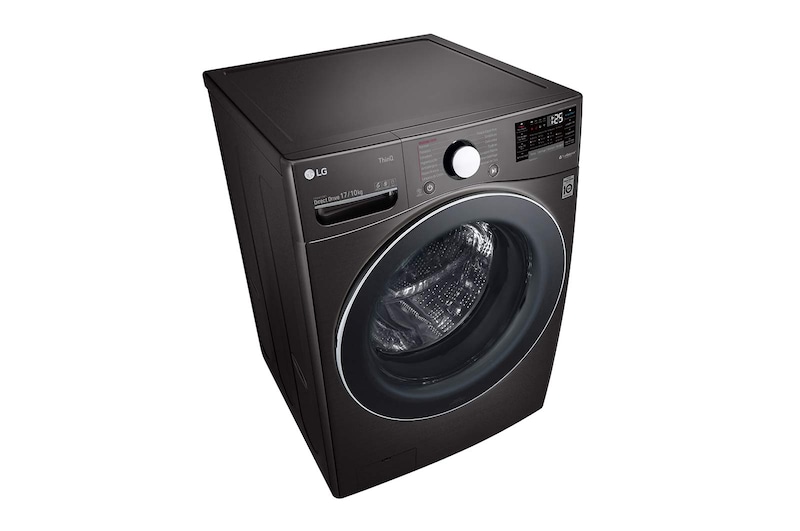 LG Lava e Seca Smart LG 17kg Aço Escovado Preto com Conectividade Wi-Fi ThinQ - WD17BV2S6B - 127v, WD17BV2S6B