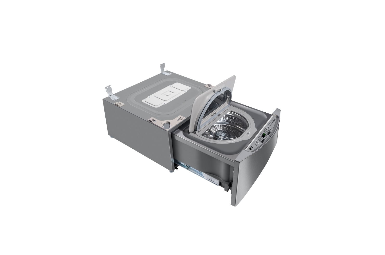 LG Lavadora de Roupas Smart TWINWash Mini 2kg 127V 3 Motion Aço Escovado, WD2100VM