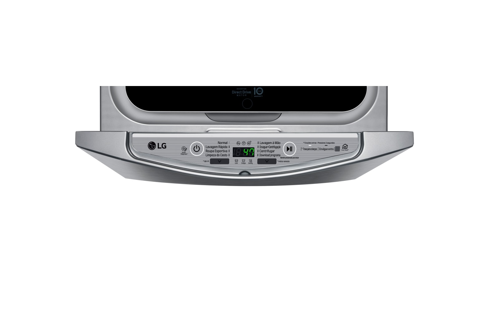 LG Lavadora de Roupas Smart TWINWash Mini 2kg 127V 3 Motion Aço Escovado, WD2100VM