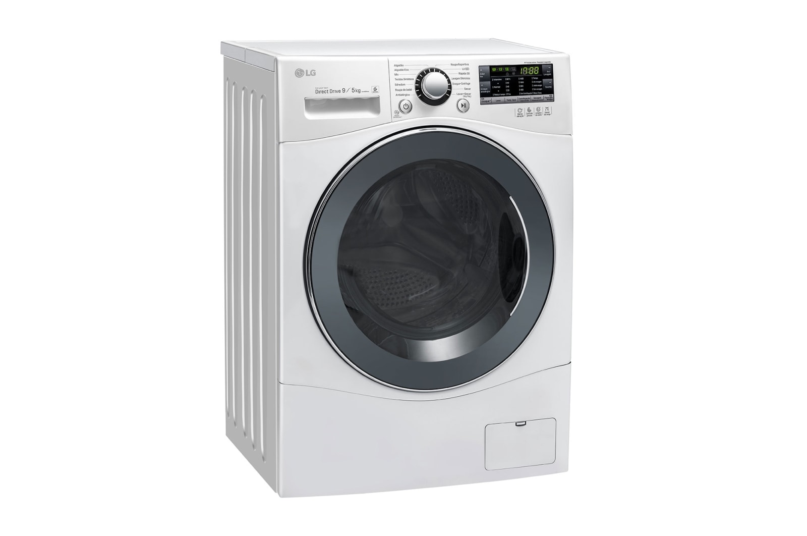 LG Lavadora Lava e Seca 9kg 220V com 6 Motion DD e Painel Touch – Branca , WD9WP6(A)