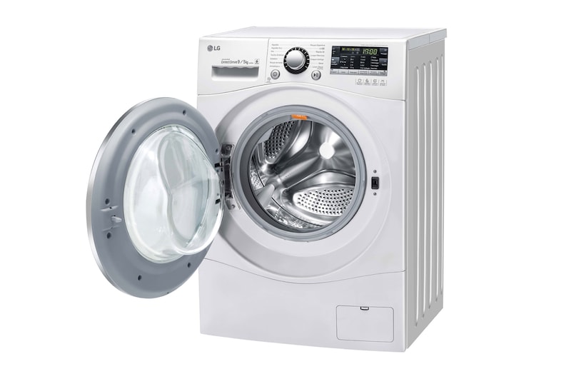 LG Lavadora Lava e Seca 9kg 220V com 6 Motion DD e Painel Touch – Branca , WD9WP6(A)