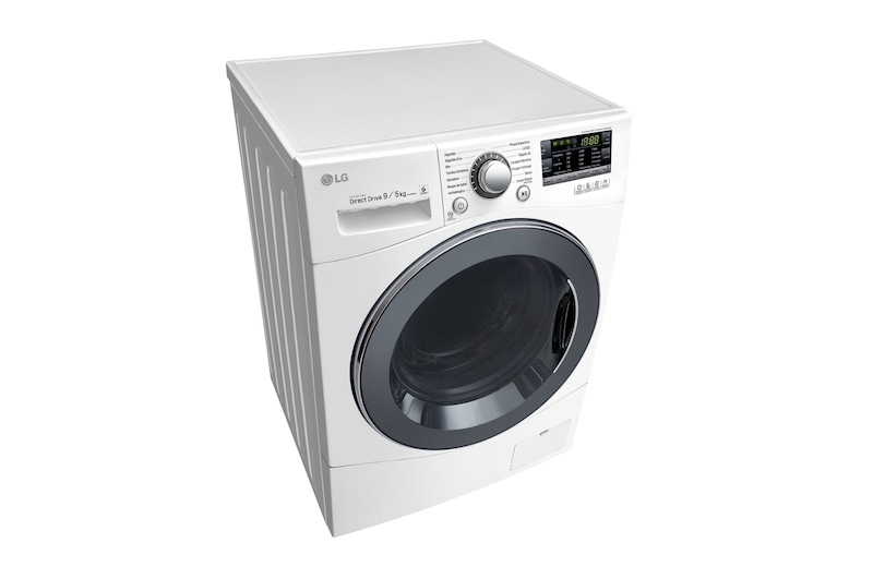 LG Lavadora Lava e Seca 9kg 220V com 6 Motion DD e Painel Touch – Branca , WD9WP6(A)