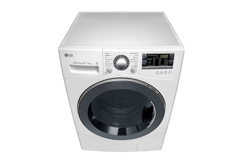 LG Lavadora Lava e Seca 9kg 220V com 6 Motion DD e Painel Touch – Branca , WD9WP6(A)