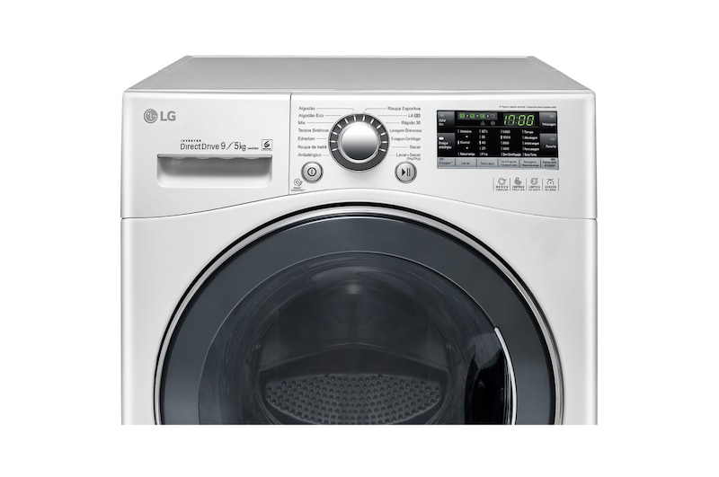 LG Lavadora Lava e Seca 9kg 220V com 6 Motion DD e Painel Touch – Branca , WD9WP6(A)