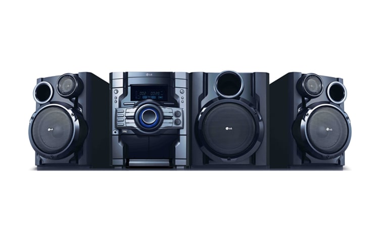 LG Mini System com potência de 350W RMS e subwoofer integrado, MCT354