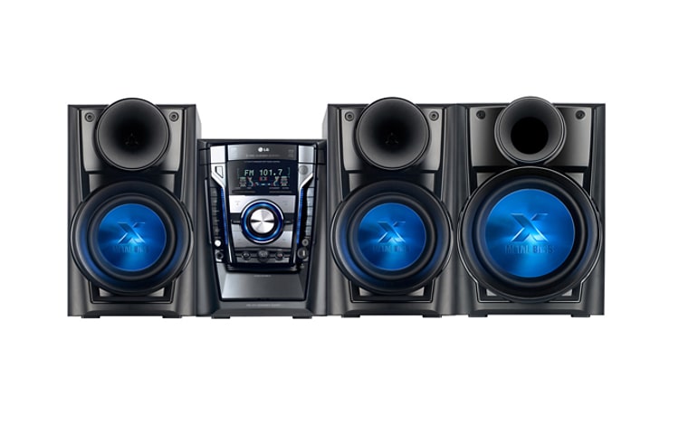 LG Mini System com caixas acústicas especiais que dispersam toda a potência e qualidade de som, MCT705