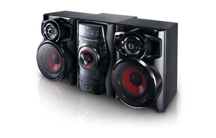 LG Mini System com potência de 110W RMS e entrada USB, RAD114
