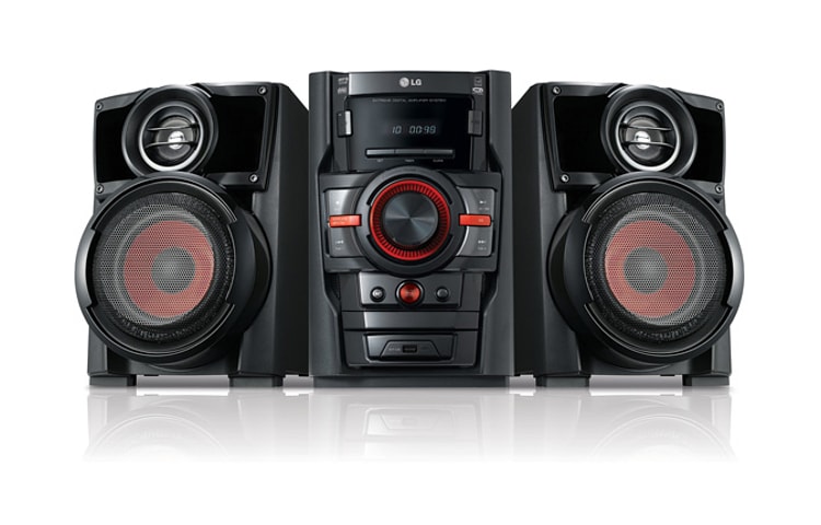 LG Mini System com potência de 120W RMS, função Auto DJ e entrada USB, RAD125