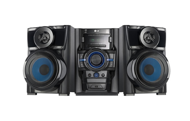 LG Mini System com potência de 220W RMS, Auto DJ e entrada USB, RAD225