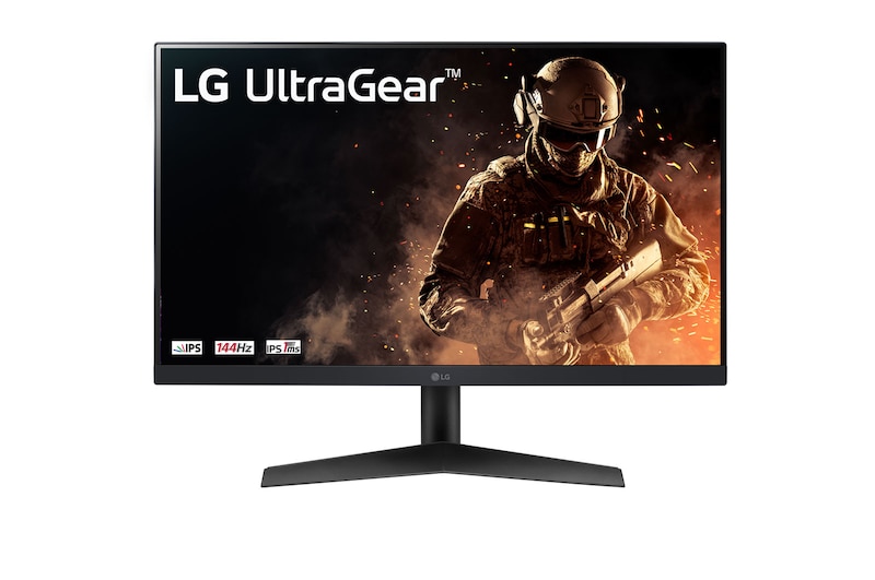 LG Monitor Gamer LG UltraGear 24" IPS Full HD 1920 x 1080 144Hz 1ms (GtG) HDMI HDR10 AMD FreeSync 24GN60R-B, 24GN60R-B