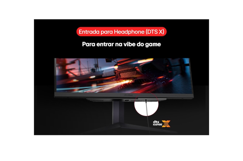 side view of the monitor moving downwards for height adjustment