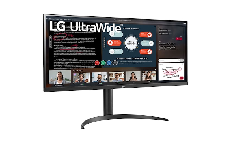 LG Monitor LG UltraWide 34'' IPS Full HD 2560x1080 75Hz 5ms (GtG) HDR10 HDMI AMD FreeSync Dynamic Action Sync 34WP550-B, 34WP550-B