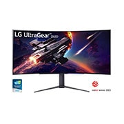 LG Monitor Gamer UltraGear OLED Curvo 45" HDMI HDR10 45GR95QE-B + Monitor Gamer UltraGear Full HD 27" HDMI HDR10 27GN75O-B , 45GR.27GN750
