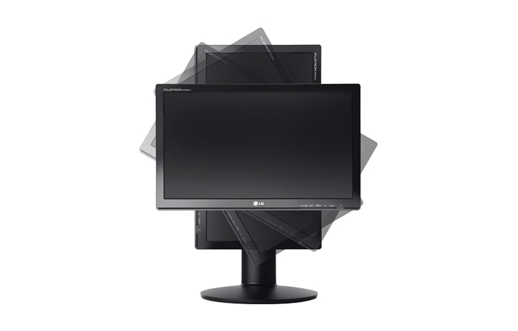 LG Monitor de LCD com tela widescreen de 18,5". e ajuste de altura., W1941J