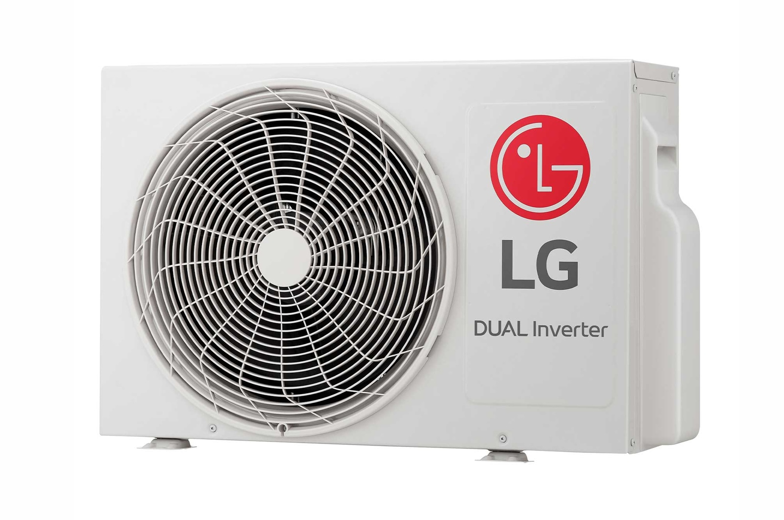 Condensadora do Ar-Condicionado LG AI Dual Inverter Voice 9.000 BTU Frio 127V modelo S3-Q09AA31B visto de frente