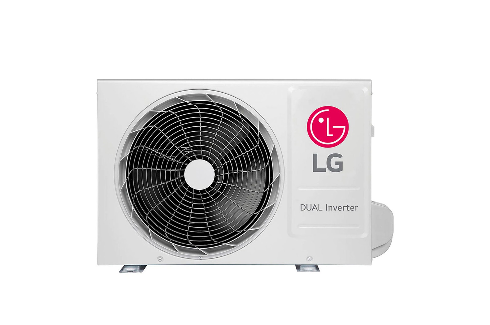 Condensadora do Ar-Condicionado LG AI Dual Inverter Voice 9.000 BTU Frio 127V modelo S3-Q09AA31B visto de frente