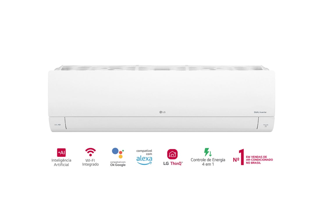 LG Ar-Condicionado LG Dual Inverter Voice +AI 18.000 BTU Frio 220V, S3-Q18KL31B