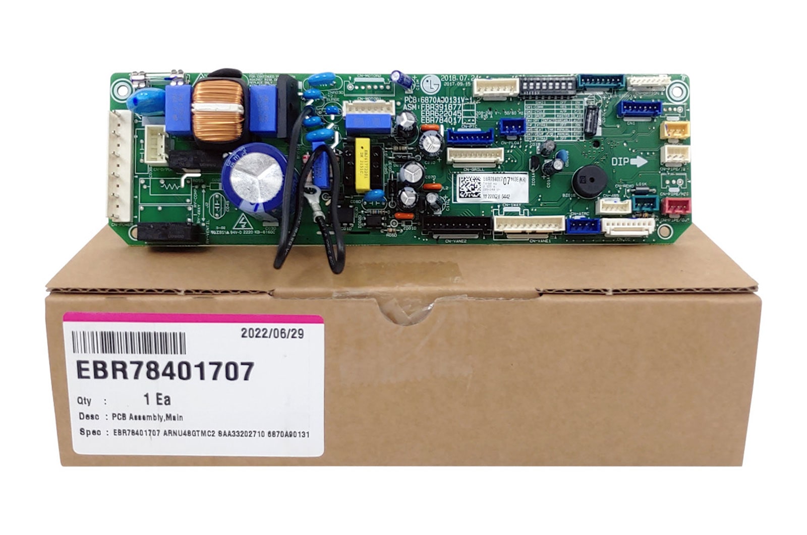 LG Placa principal Ar Condicionado LG ARNU24GTPA2, ARNU28GTPA2, ARNU36GTNA2 - EBR78401707, EBR78401707