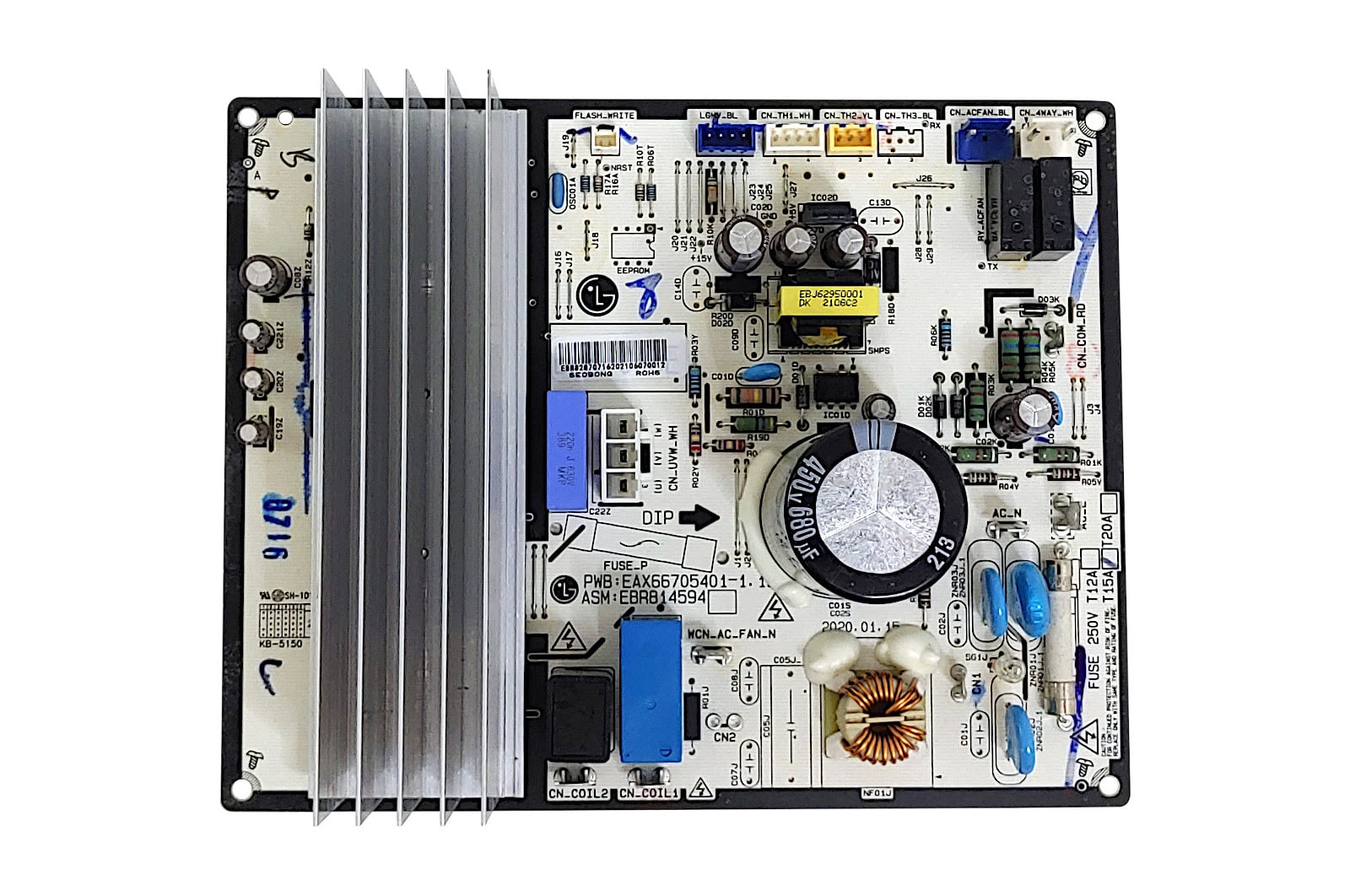 LG Placa principal da condensadora Ar Condicionado LG S4UQ09WA5AA, S4UQ09WA51A, S4UQ09WA51C - EBR82870716, EBR82870716