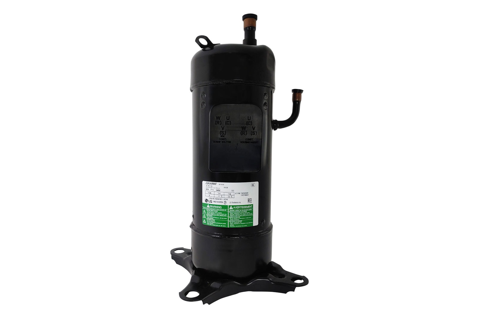 LG Compressor JQA048M Ar Condicionado LG ARUN200LLS4, ARUN080BSS0, ARUN100LLS4 - TBZ36096001, TBZ36096001