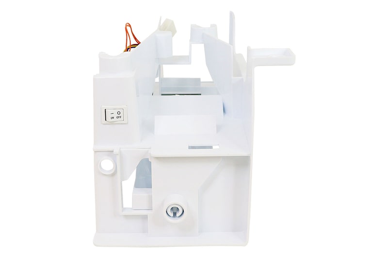 Vista frontal de Conjunto da unidade de fabricação de gelo com bandeja Refrigerador LG LR-21SDW1A - 5989JQ1001H 5989JQ1001H