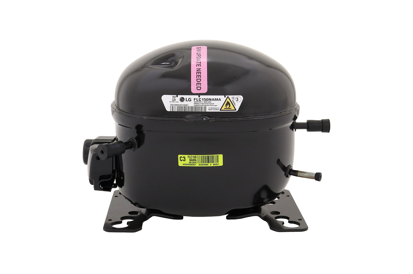 Vista frontal de Compressor FLC150NAM* Refrigerador LG R-U913LBRS - TCA35493206 TCA35493206