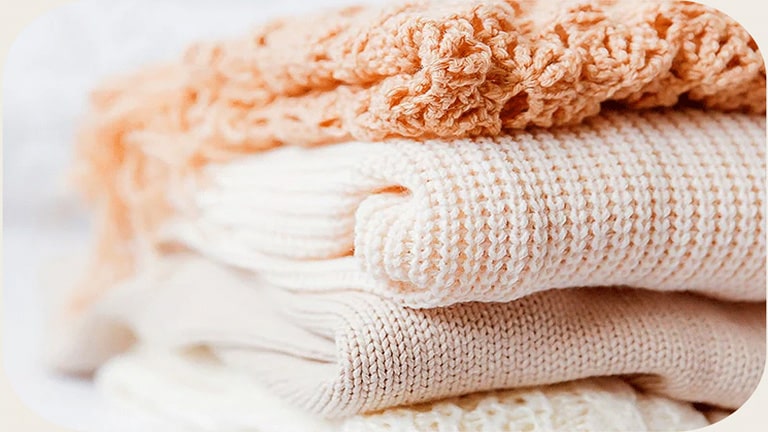 Imagem de cobertores conservados de forma inteligente.