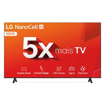 Front view of TV