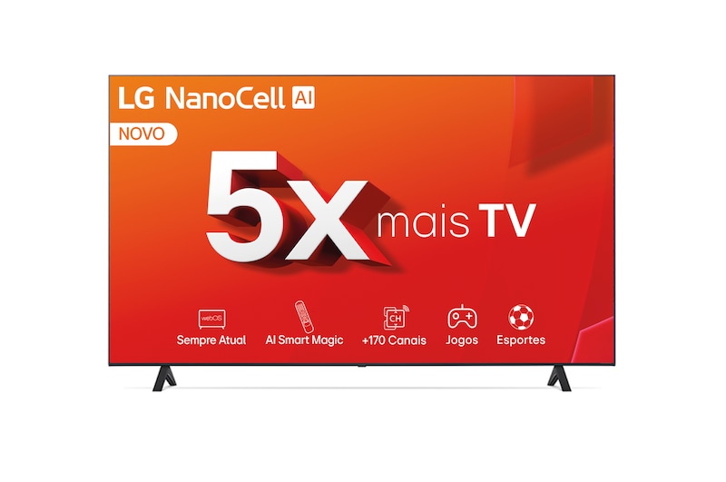Front view of TV