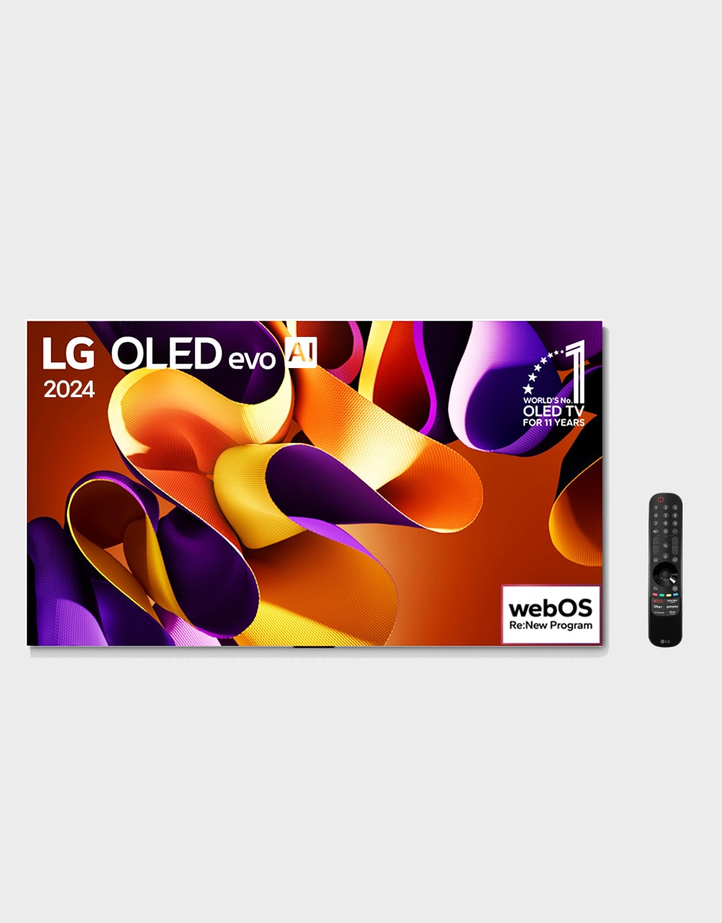 Smart TV LG OLED evo AI G4 4K de 55 polegadas 2024 - OLED55G4PSA.AWZ ...