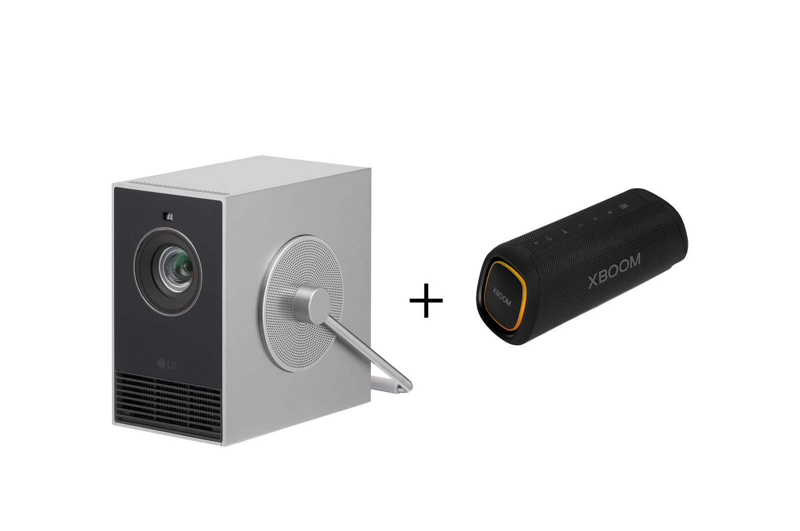 Projector + Speaker front view