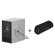 Projector + Speaker front view