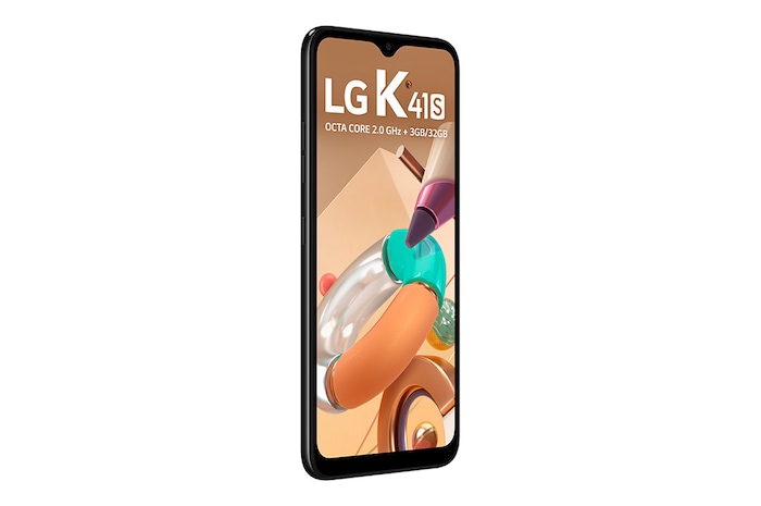 LG Smartphone LG K41S - 4 câmeras, Bateria de 4.000 mAh, Memória de 3GB/32GB, Tela 6.5'' HD+, LMK410BMW