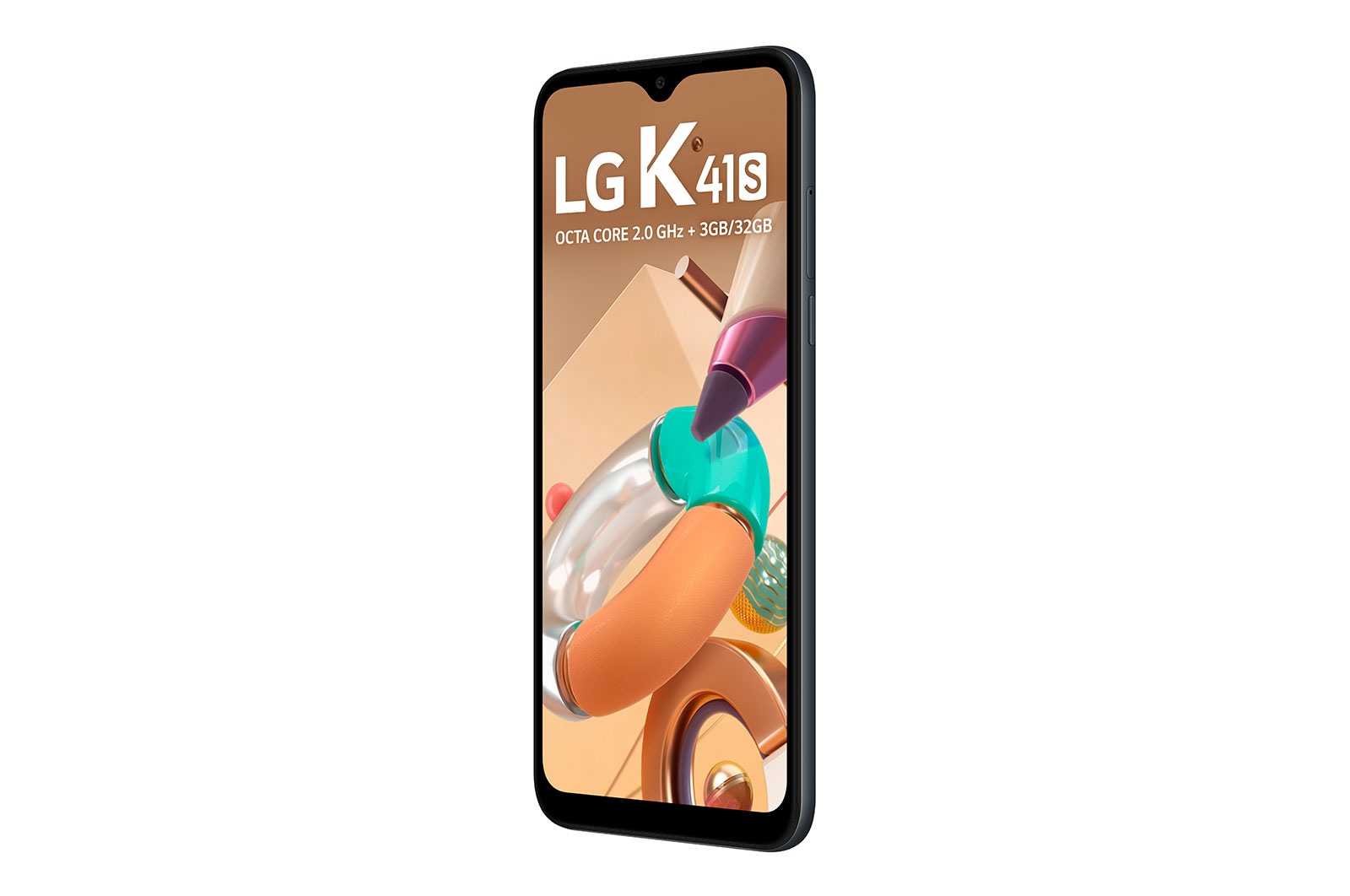 LG Smartphone LG K41S - 4 câmeras, Bateria de 4.000 mAh, Memória de 3GB/32GB, Tela 6.5'' HD+, LMK410BMW