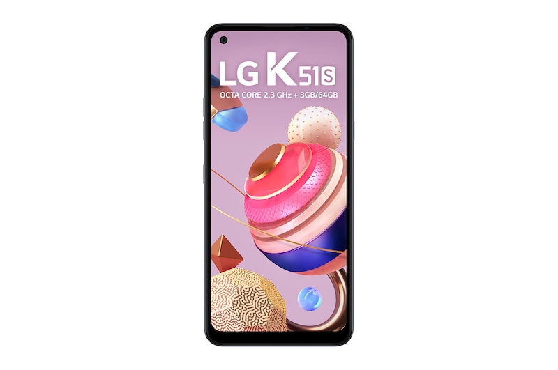 LG Smartphone LG K51S - 4 câmeras, Bateria de 4.000 mAh, Memória de 3GB/64GB, Tela de 6.5'' FHD+, LMK510BMW