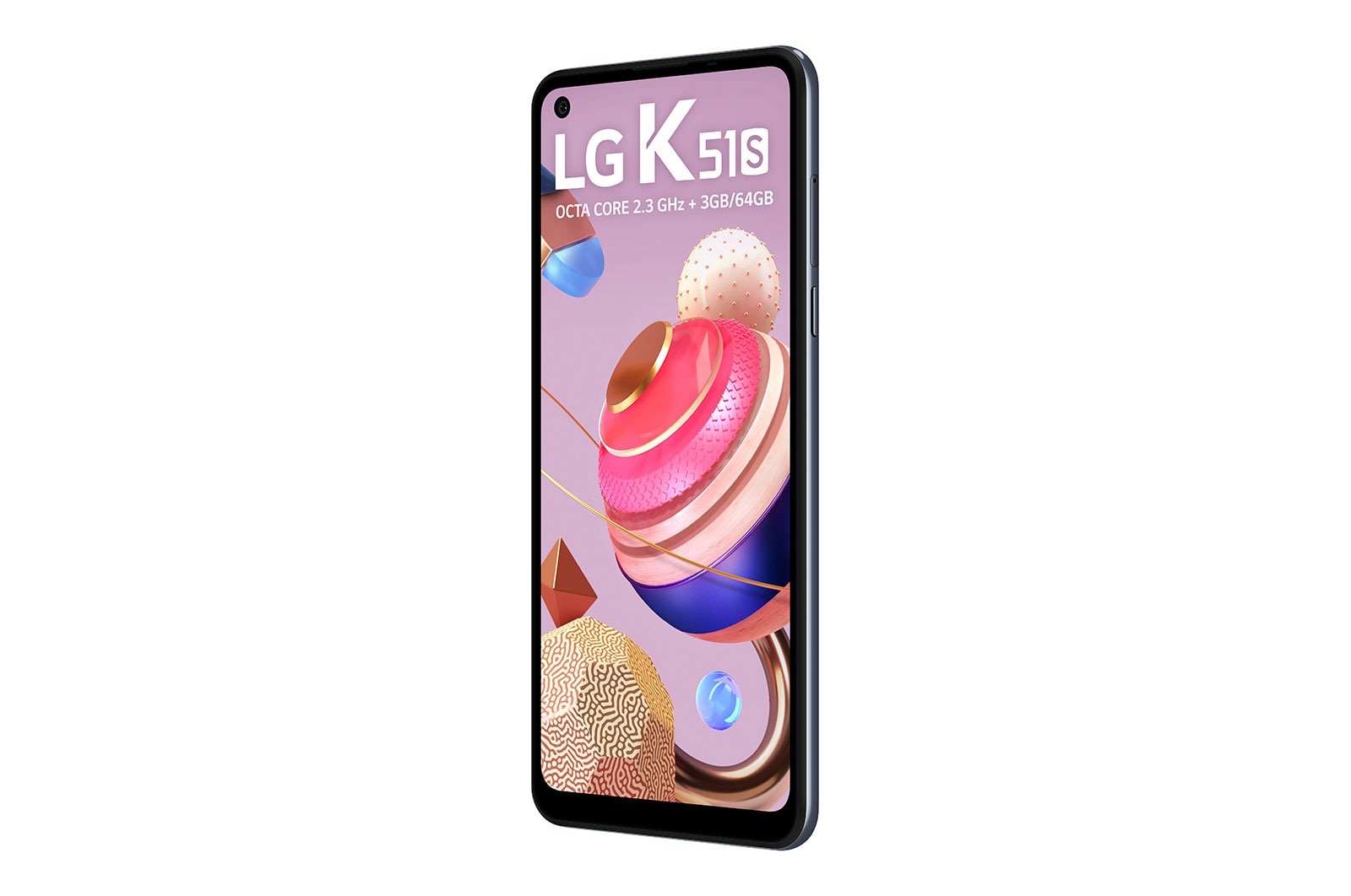 LG Smartphone LG K51S - 4 câmeras, Bateria de 4.000 mAh, Memória de 3GB/64GB, Tela de 6.5'' FHD+, LMK510BMW