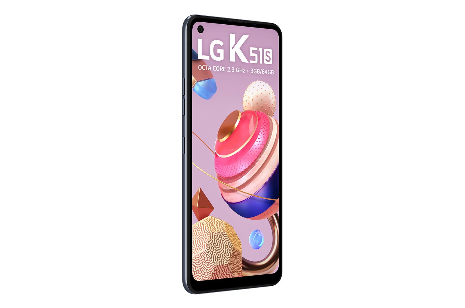 LG Smartphone LG K51S - 4 câmeras, Bateria de 4.000 mAh, Memória de 3GB/64GB, Tela de 6.5'' FHD+, LMK510BMW