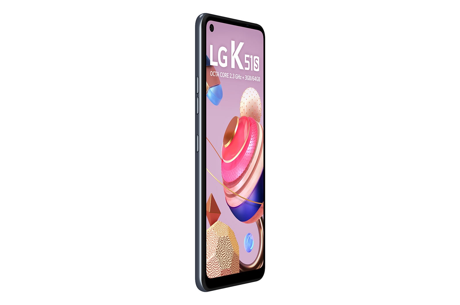 LG Smartphone LG K51S - 4 câmeras, Bateria de 4.000 mAh, Memória de 3GB/64GB, Tela de 6.5'' FHD+, LMK510BMW