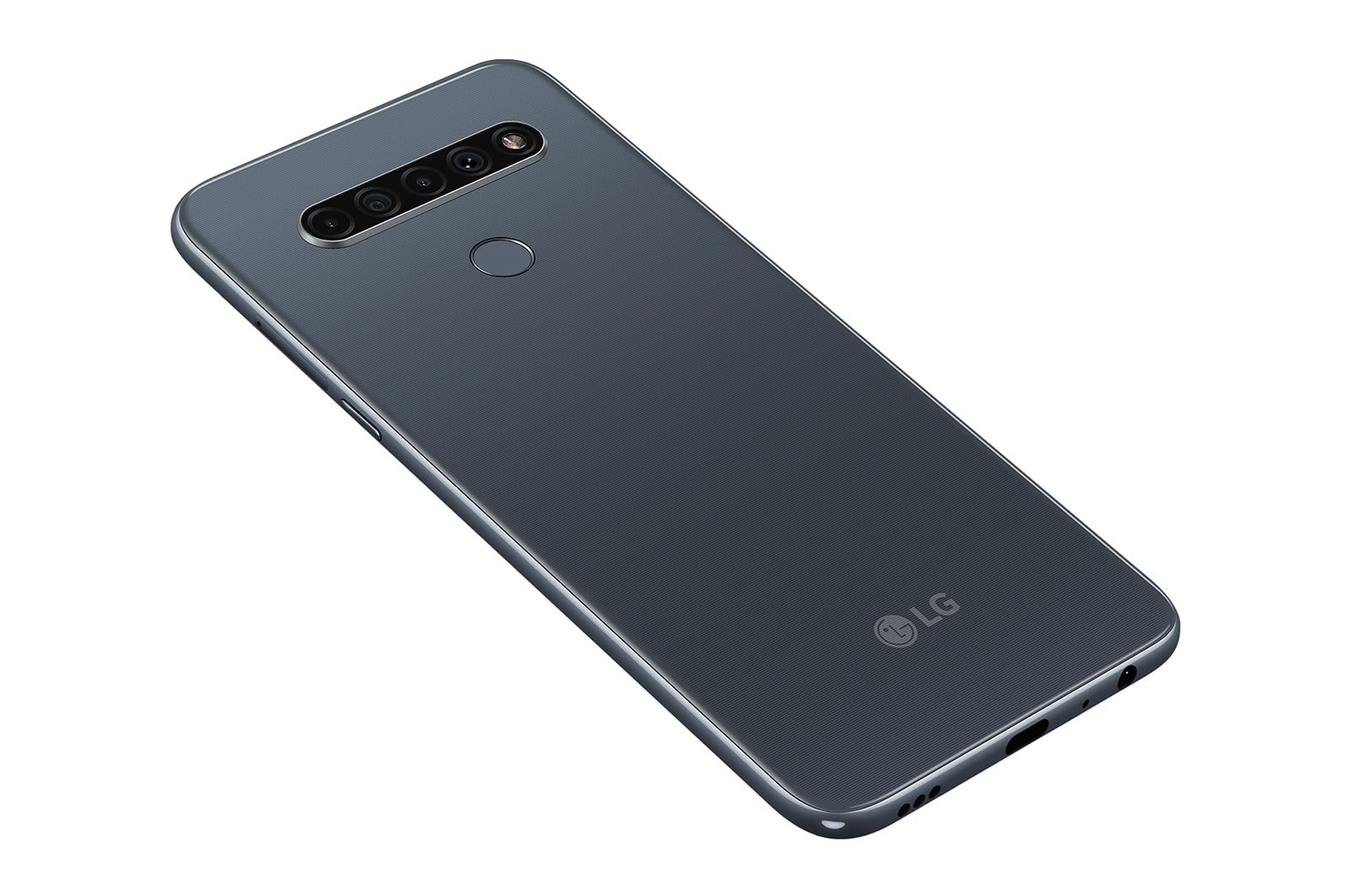 LG Smartphone LG K61 - 4 câmeras, Bateria de 4.000 mAh, Memória de 4GB/128GB, Tela de 6.5'' FHD+, LMQ630BAW