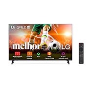 Vista frontal de Smart TV 4K LG QNED AI QNED70 de 50 polegadas 2025 50QNED70ASA