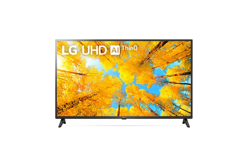 LG Smart TV LG 4K UHD 43'' Wi-Fi Bluetooth HDR ThinQ AI Smart Magic Google Alexa 43UQ7500PSF, 43UQ7500PSF