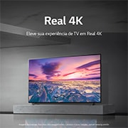 LG Smart TV LG UHD 43'' 4K Wi-Fi Bluetooth HDR ThinQ AI Smart Magic Google Alexa 43UQ7500PSF, 43UQ7500PSF