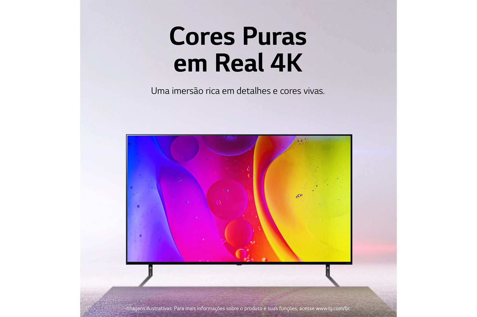 LG Smart TV LG NanoCell 50'' 4K Inteligência Artificial AI ThinQ Smart Magic Google Alexa 50NANO75SQA, 50NANO75SQA