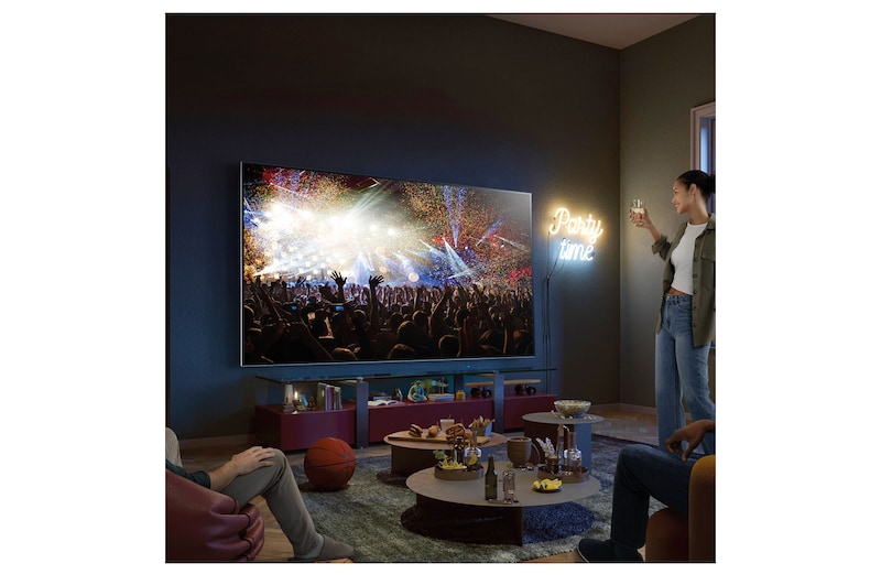 LG Smart TV LG QNED 50'' 4K WiFi Bluetooth HDR Inteligência Artificial AI ThinQ Smart Magic Alexa 50QNED80SRA, 50QNED80SRA