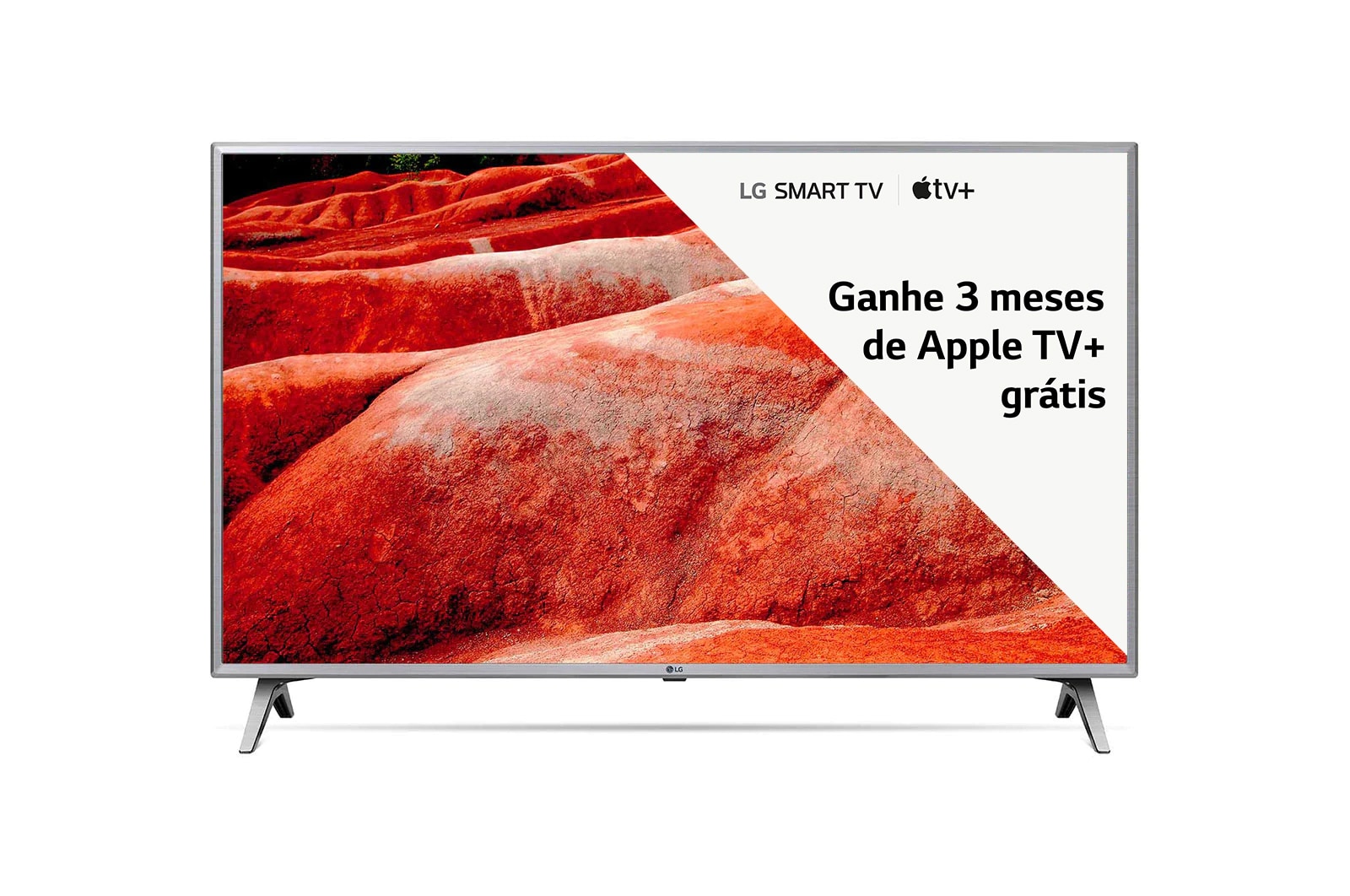 LG Smart TV LG LED 50" UHD 4K HDR, Wi-Fi, Inteligência Artificial, ThinQ AI, 4 HDMI, 2 USB, 50UM7500PSB