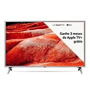 LG Smart TV LG LED 50" UHD 4K HDR, Wi-Fi, Inteligência Artificial, ThinQ AI, 4 HDMI, 2 USB, 50UM7500PSB