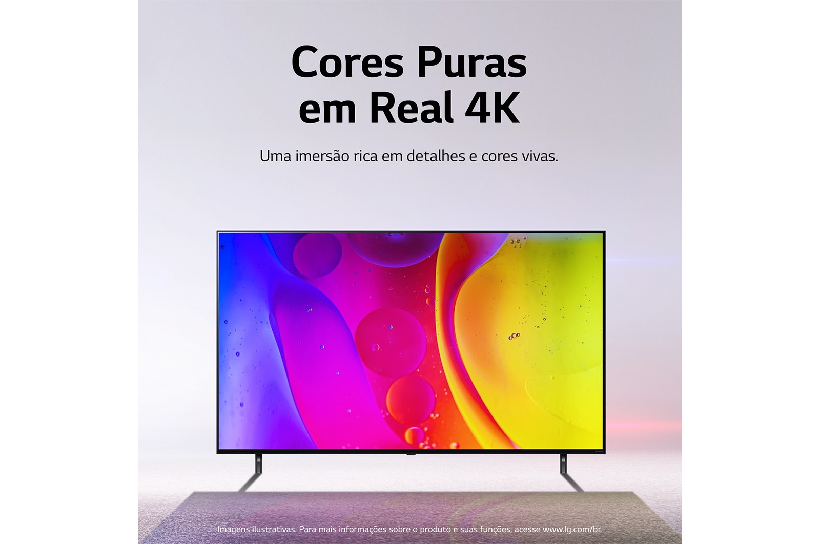 LG Smart TV NanoCell LG 55'' 4K Inteligência Artificial AI ThinQ Smart Magic Google Alexa 55NANO75SQA, 55NANO75SQA