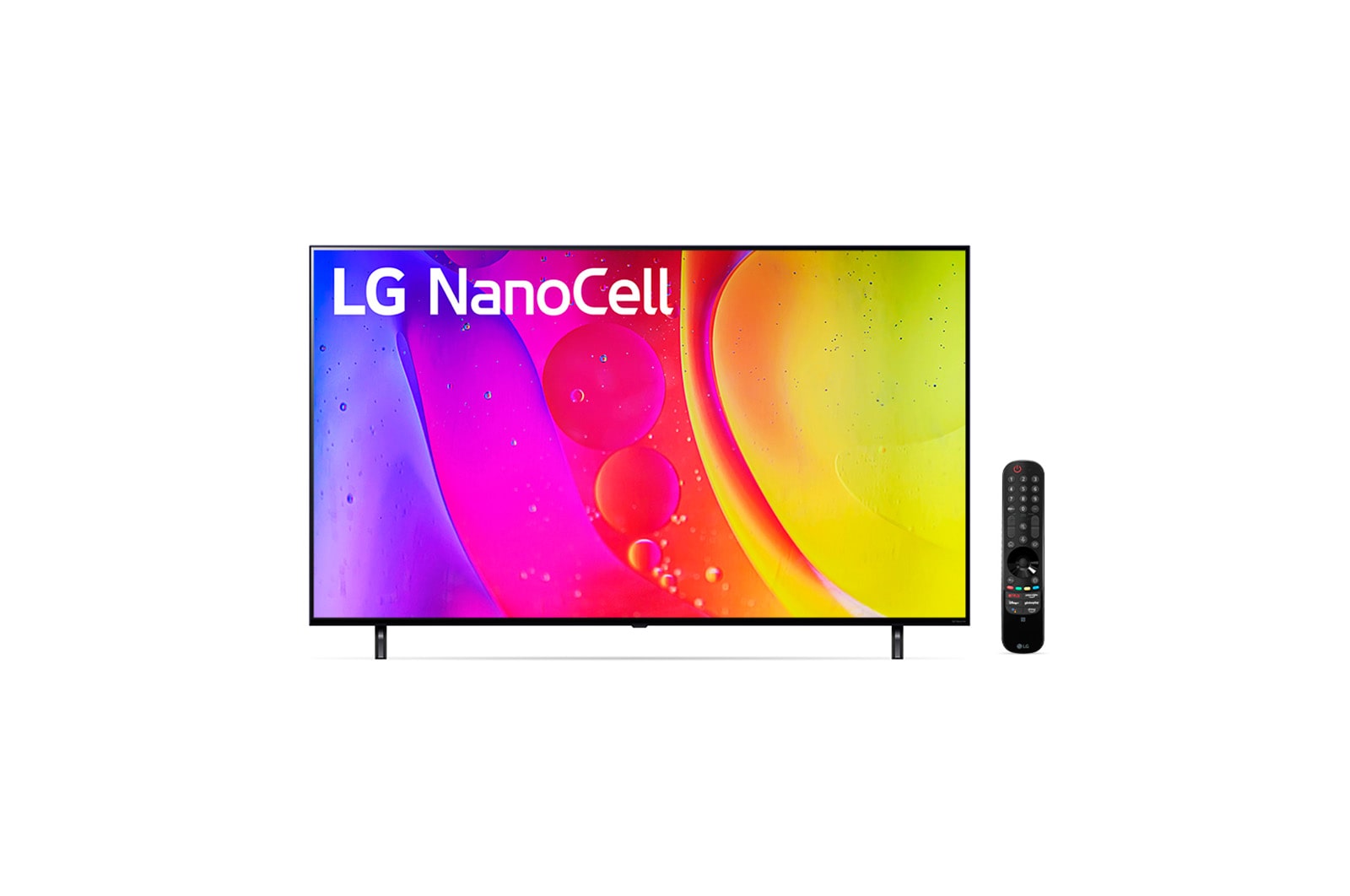 LG Smart TV LG NanoCell 55'' 4K Nanocell  Inteligência Artificial AI ThinQ Smart Magic Google Alexa 55NANO80SQA, 55NANO80SQA