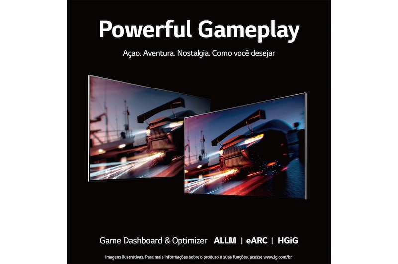 LG Smart TV LG QNED 55'' 4K Inteligência Artificial ThinQ Google Alexa 55QNED7SSQA, 55QNED7SSQA