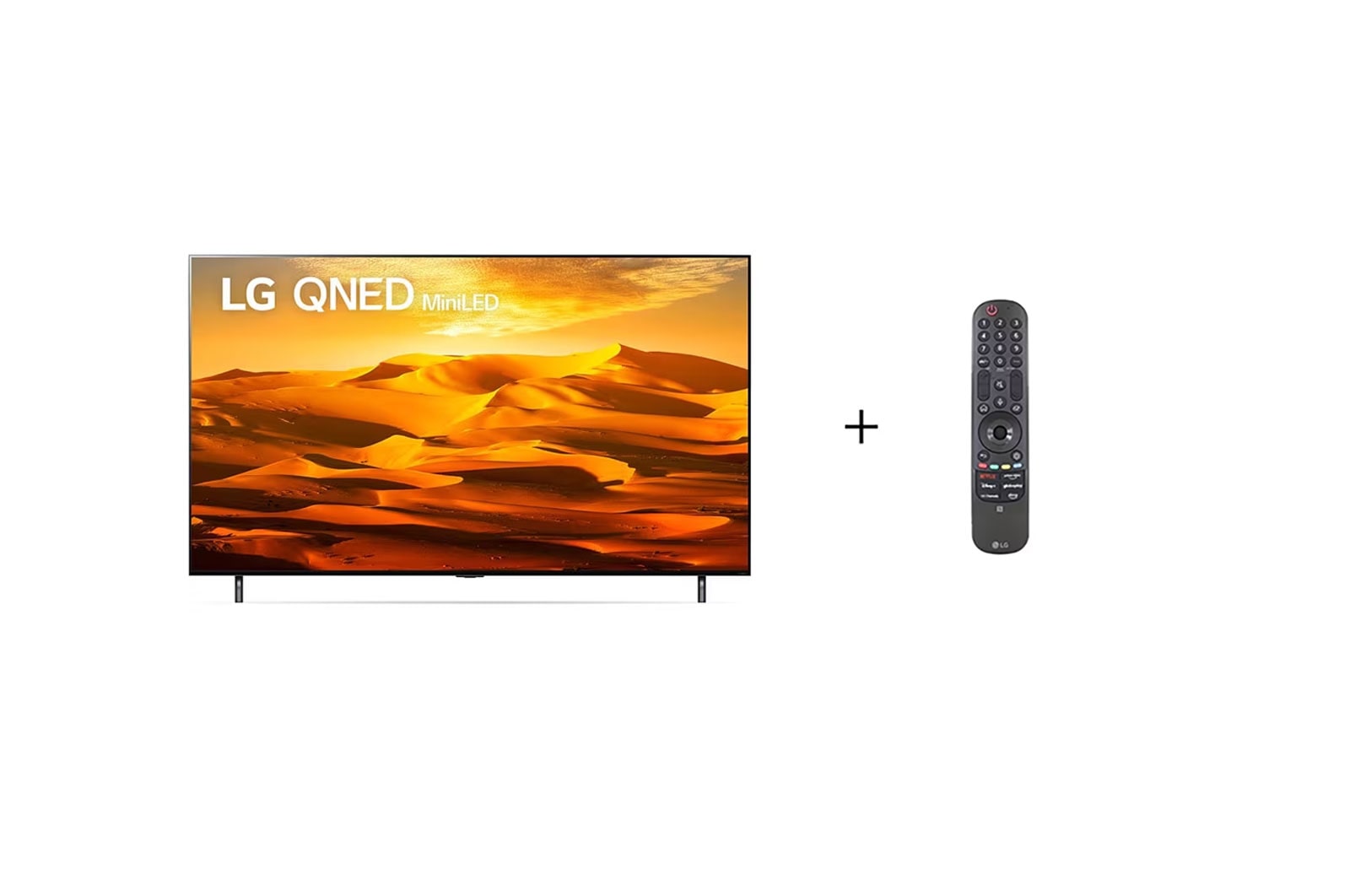 LG Combo Smart TV LG QNED MiniLED 65'' 65QNED90SQA + Controle Remoto Smart Magic LG MR23GN, 65QNED90.MRGN23